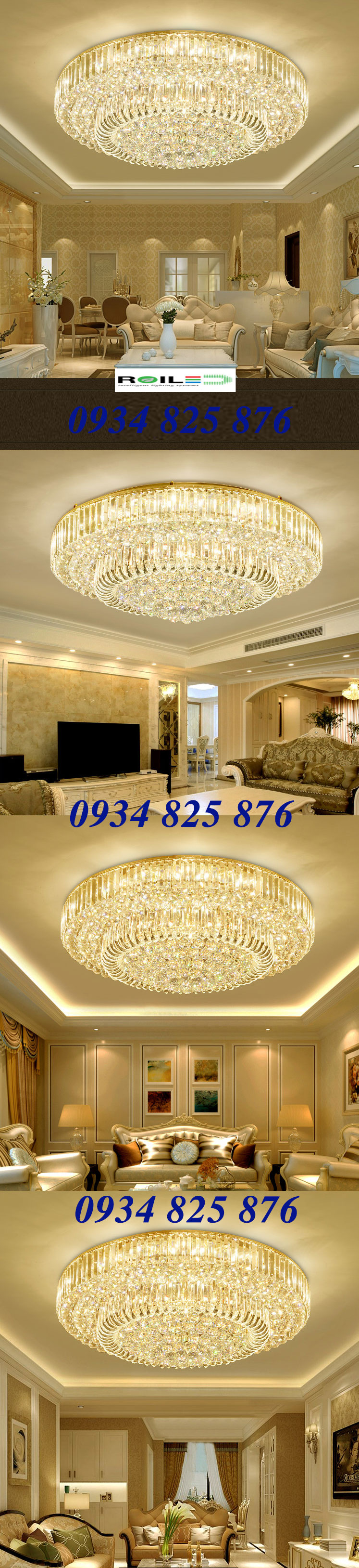 Đèn Mâm Pha Lê Trang Trí Trần - TL9648